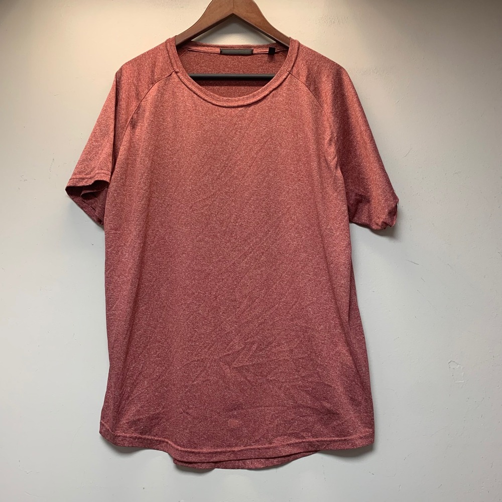 Lululemon T-Shirt Mens XL Red Excellent Raglan Curved Hem CD39923003-R21